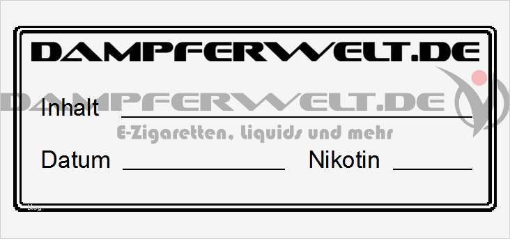 Liquid Etiketten Vorlage Wunderbar Selbstklebe Liquid Label Mischzubehör