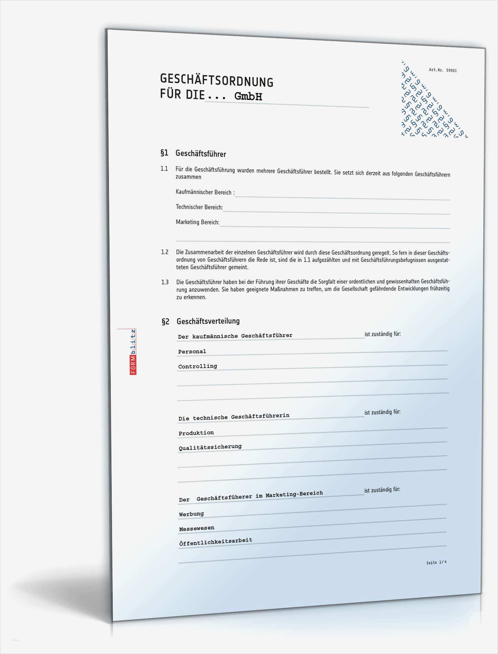 Geschäftsordnung GmbH