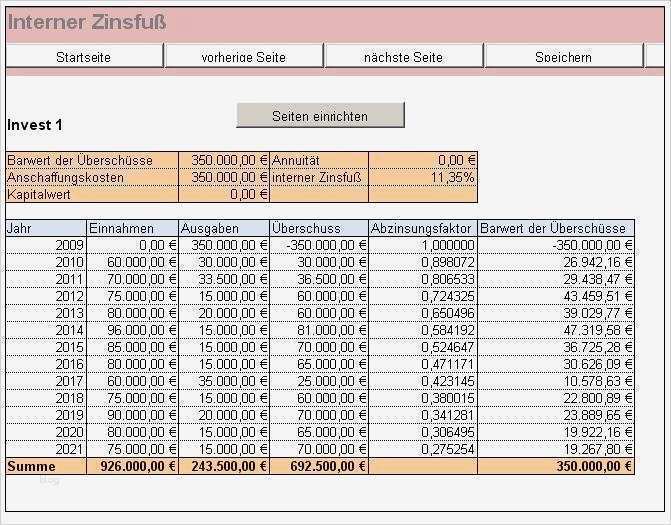 Liquiditätsplanung Vorlage Excel Beste Rs Investitionsrechner Excel Vorlagen Shop