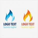 Logo Psd Vorlagen Süß Two Flame Logo Templates Vector