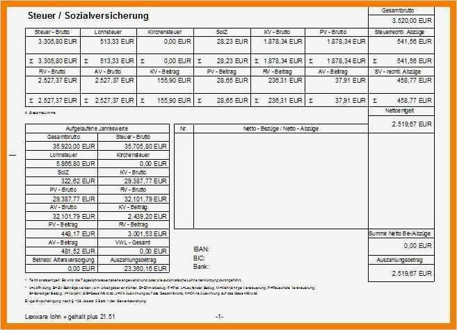 7 lohnabrechnung muster