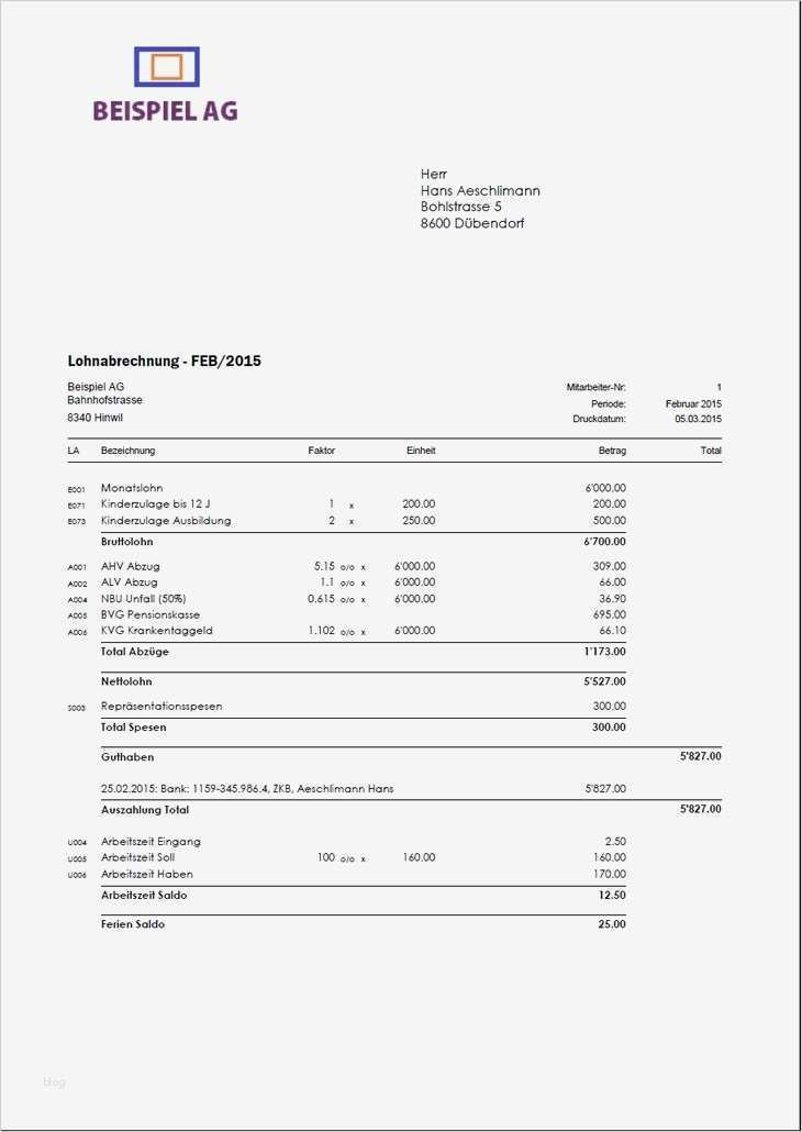 Lohnabrechnung Vorlage 2016 Neu Lohnabrechnung Vorlage