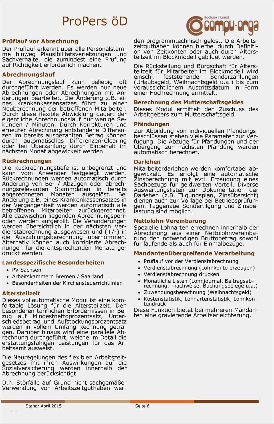 Lohnkonto Vorlage Cool Propers öd Professionelle Personalsoftware Propers öd