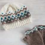 Lose Selber Machen Vorlage Elegant Fingerlose Handschuhe Und Mütze Mit Jaquard Muster Green