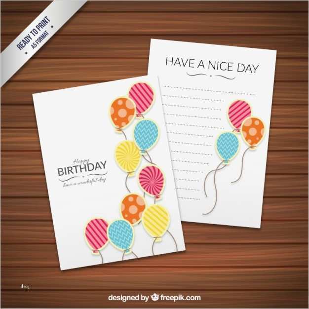 Luftballon Vorlage Angenehm Geburtstagskarte Vorlage Mit Ausgefallenen Luftballons