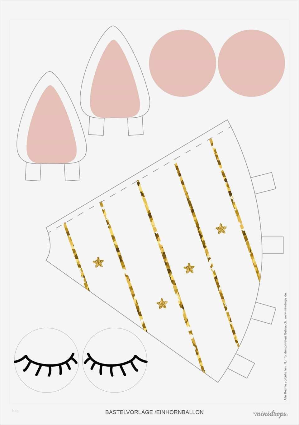 Luftballon Vorlage Erstaunlich Diy Einhorn Luftballon Selber Basteln • Minidrops