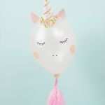 Luftballon Vorlage Hübsch Diy Einhorn Luftballon Selber Basteln • Minidrops