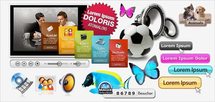 Magix Web Designer Vorlagen Gut Vorlagen & Designs Website Maker Homepage Erstellen