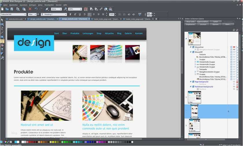 Magix Webdesigner Vorlagen Fabelhaft Firmenwebsites Erstellen Mit Magix Webdesigner 11