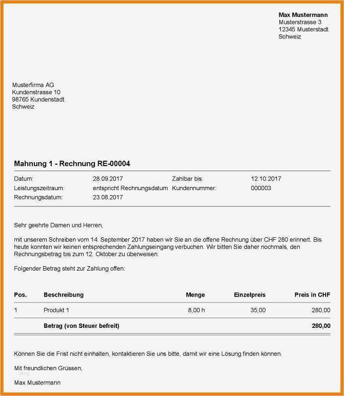 Mahnung Vorlage Neu 6 1 Mahnung Muster