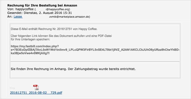 Mail Vorlage Erstellen Schön Amazon Rechnungen Mit Fastbill Erstellen – Fastbill Support