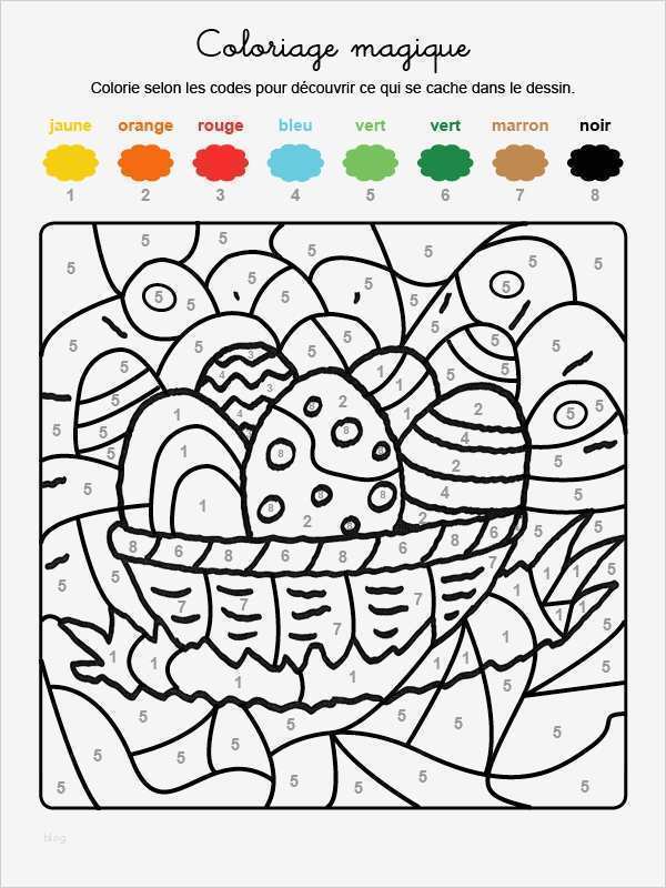 Mal Bilder Vorlagen Angenehm Imprimir Coloriage Magique En Français Cesta De Huevos