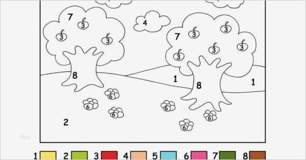 Malen Mit ölfarben Vorlagen Neu Malen Nach Zahlen Für Kinder Bäume Malen Nach Zahlen