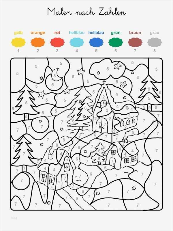 Malen Nach Zahlen Kostenlose Vorlagen Best Of Ausmalbild Malen Nach Zahlen Winterzauber Ausmalen