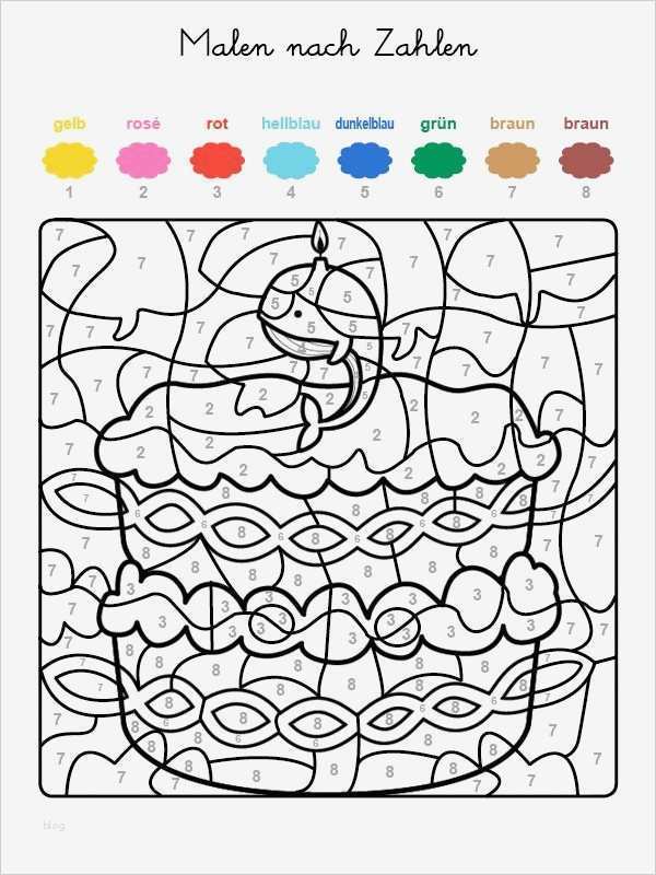 Malen Nach Zahlen Vorlagen Kostenlos Ausdrucken Angenehm Ausmalbild Malen Nach Zahlen torte Zum 9 Geburtstag