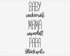 Mama Und Papa Tattoo Vorlagen Bewundernswert Wandtattoo Baby Mama Papa Wandtattoos
