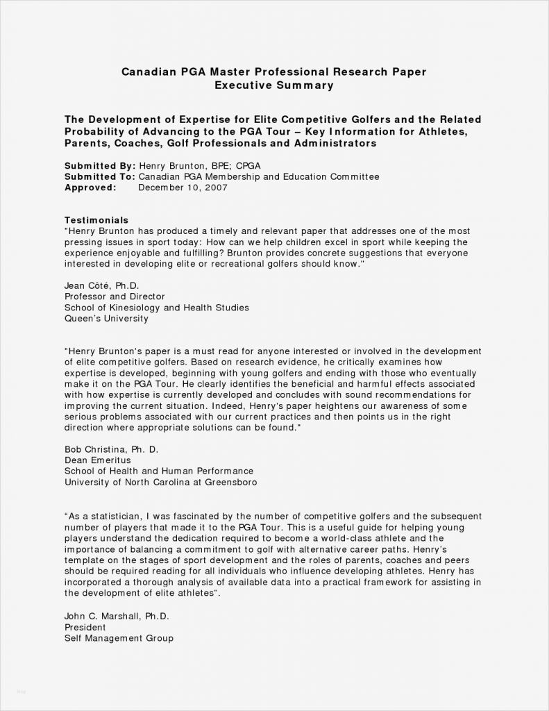 Example of executive summary for assignment image