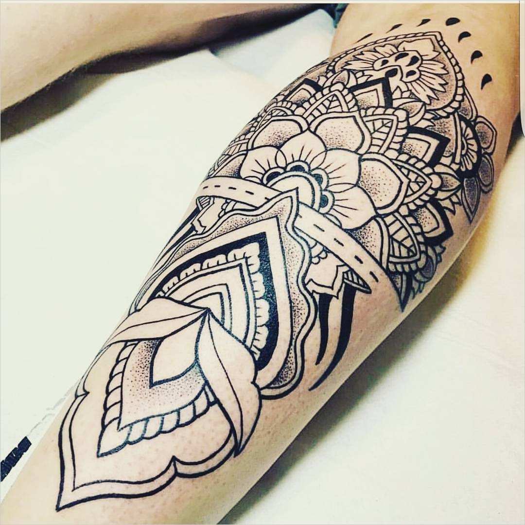 Mandala Tattoo Vorlagen Arm Großartig 130 Best Calf Tattoos Designs & Meanings Find Yourself