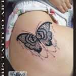 Mandala Vorlagen Tattoo Einzigartig Mandala Lace butterfly Thigh Tattoo