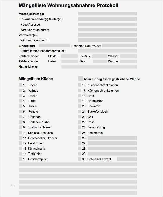 Mängelliste Auto Vorlage Gut Abnahmeprotokoll Vorlage Word Süß Mängelliste Wohnung