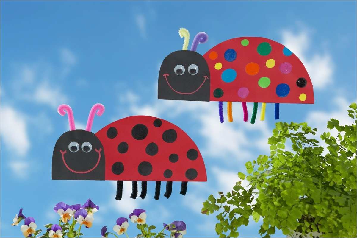 Marienkäfer Vorlage Angenehm Bunte Marienkäfer Basteln Mit Kindern