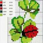 Marienkäfer Vorlage Neu Marienkäfer Vorlage Kreuzstich Pinterest