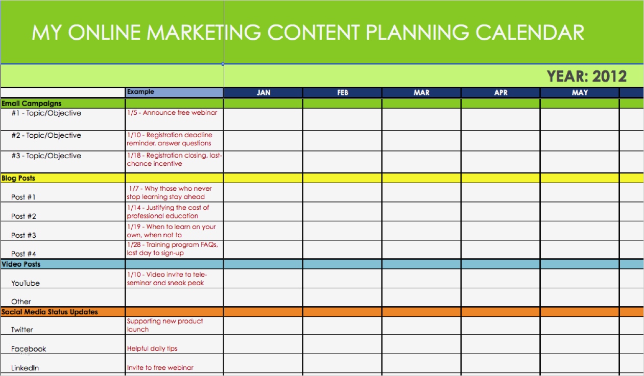 Marketingplan Vorlage Excel Schönste Marketing Calendar Excel