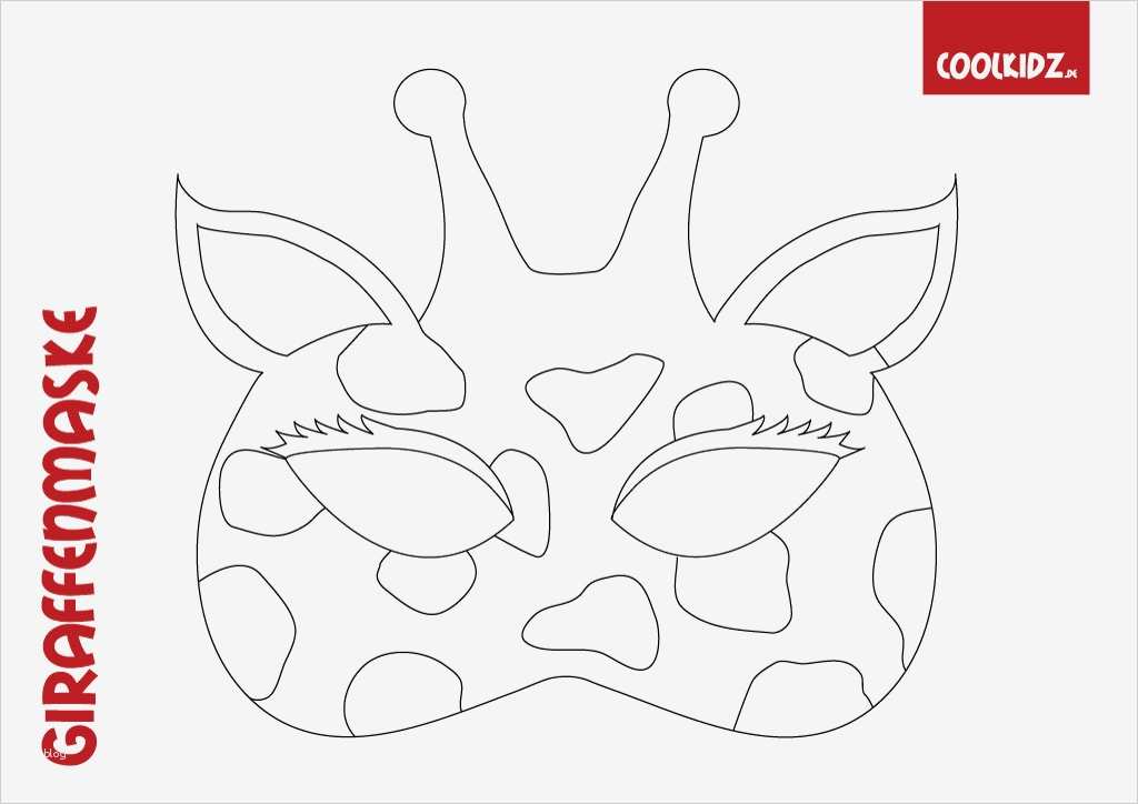 Maske Vorlage Best Of Tiermasken Basteln