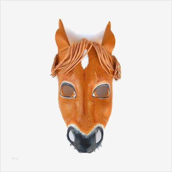 Maske Vorlage Einzigartig Pferd Halloween Leder Maske Braune Tiere Pferde Esel Karneval