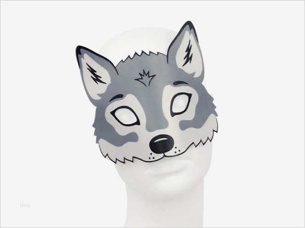 Maske Vorlage Großartig Wolf Maske Zum Ausdrucken