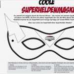 Maske Vorlage Neu Coole Superheldenmaske Für Kinder Basteln