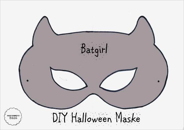 Maske Vorlage Schön Halloween Diy Masken Mit Vorlage Haus Nummer 13