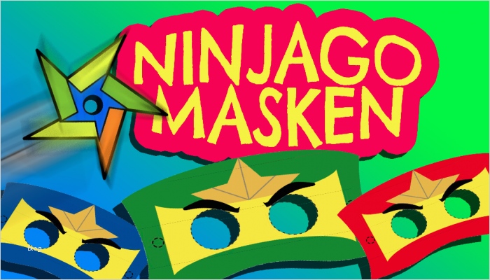 Masken Vorlagen Zum Ausdrucken Kostenlos Cool Ninjago Masken