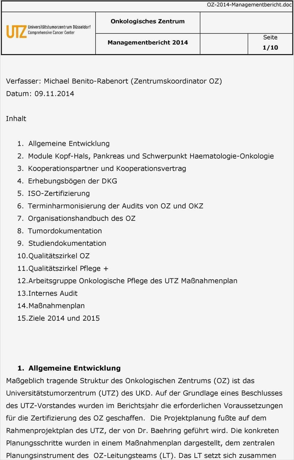 Maßnahmenplan Vorlage Pflege Best Of Kologisches Zentrum Managementbericht Pdf