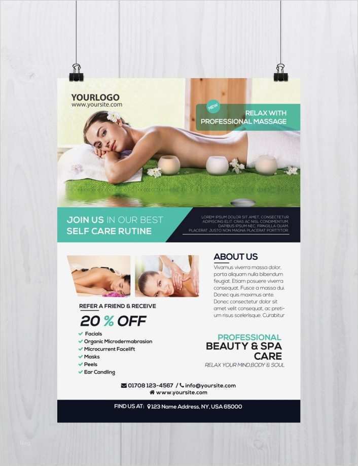 Massage Flyer Vorlagen Einzigartig Download Massage and Health Flyer Template Psd