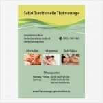 Massage Flyer Vorlagen Fabelhaft Massage Flyer & Logo Gestalten Agentur Hansteinmedia