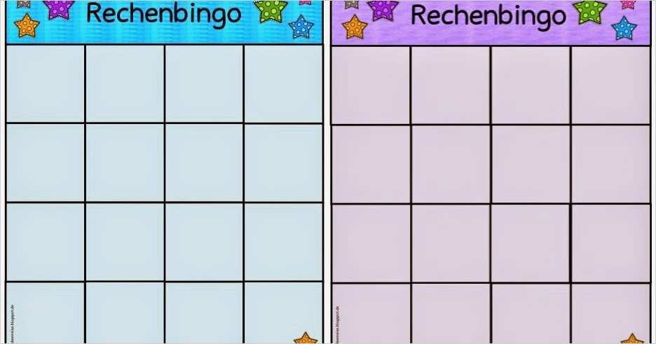 Mathe Bingo Vorlage Luxus Ideenreise Spielfelder Fürs Rechenbingo