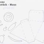 Maus Basteln Vorlage Gut Tiere Aus tortenstücken Bastelanleitung