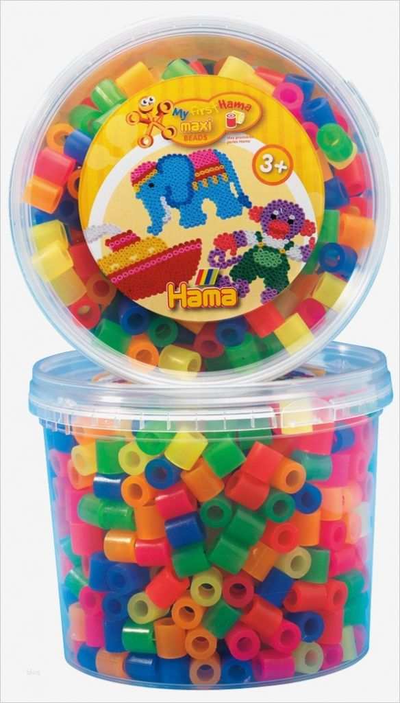 Maxi Bügelperlen Vorlagen Wunderbar Hama Dose Maxi Bügelperlen Mix Neon 600