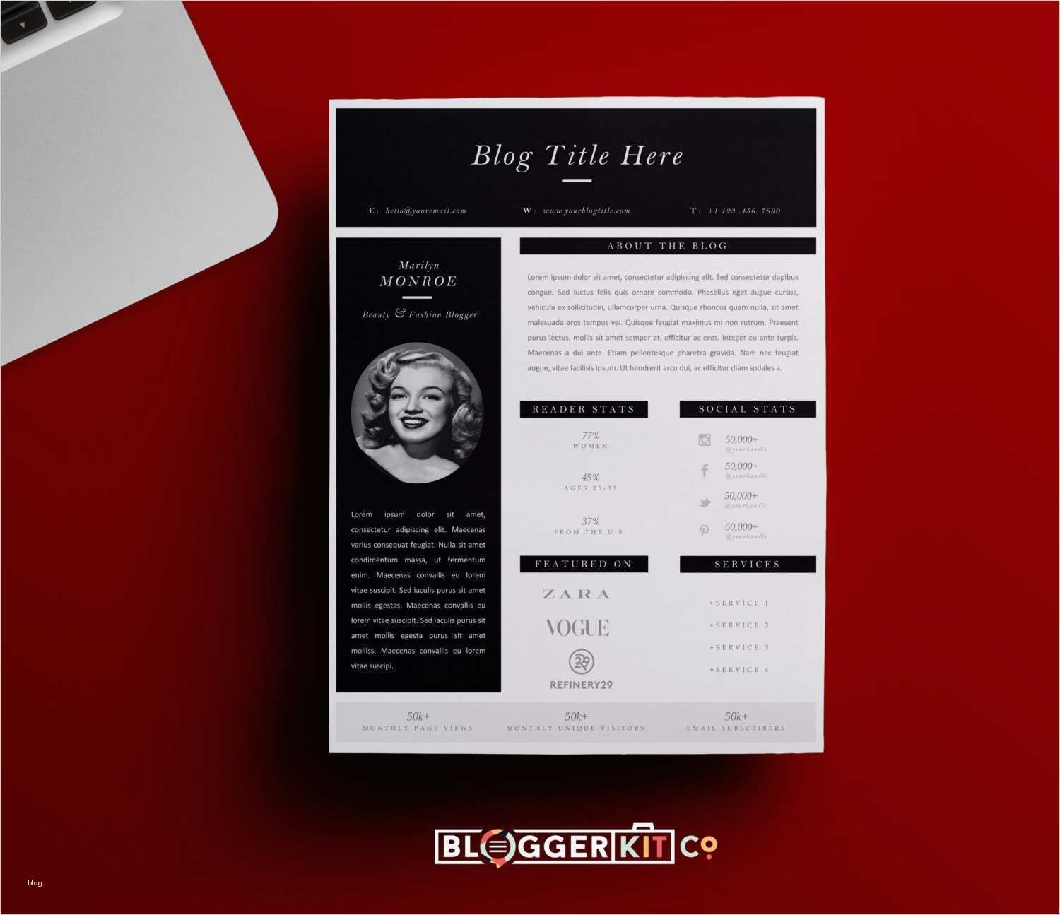 Media Kit Vorlage Best Of Einseitige Media Kit Vorlage Presse Kit Vorlage Von