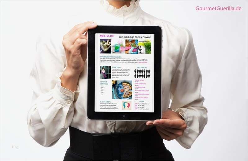 Media Kit Vorlage Cool Media Kit Für Blogger Die Anpassbare Vorlage Zum Download