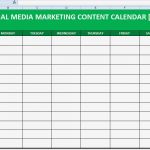 Mediaplan Excel Vorlage Gratis Best Of social Media Content Calendar Template Excel