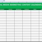 Mediaplan Excel Vorlage Gratis Best Of social Media Content Calendar Template Excel