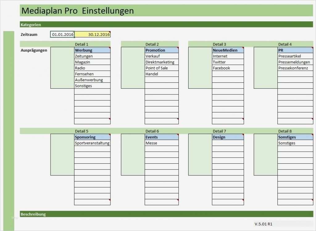 Mediaplan Vorlage Gut Genial Einfache Mediaplan Pro Unter Excel Me Nplanung