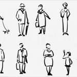 Menschen Zeichnen Vorlagen Gut Menschen Skizzieren Vektorgrafik