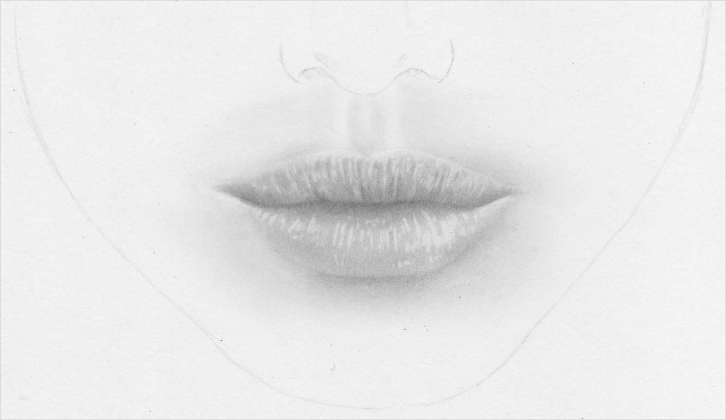 Realistische Lippen und weiblichen Mund zeichnen lernen