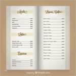 Menü Vorlage Bewundernswert Kaffee Menü Vektor Vorlage