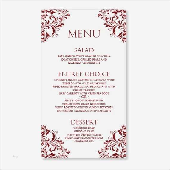 Menü Vorlage Genial Hochzeit Menü Vorlage Download sofort Von Karmakweddings