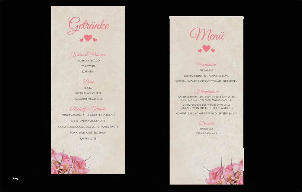 Menükarte Hochzeit Vorlage Best Of Stilvolle Menükarten Zur Hochzeit Jetzt Anpassen