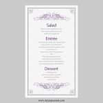 Menükarte Hochzeit Vorlage Inspiration Hochzeit Menü Karte Vorlage Vintage Filigree